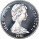 Cupro Nickel One Crown Coin of Elizabeth II of Isle of Man.