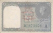 One  Rupee Bank Note of King George VI of signed by C E Jones of   Military Administration of Burma.