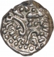 Silver Drachma Coin of Krishnaraja of Kalachuris of Mahishmati.