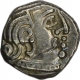 Silver Drachma Coin of Krishnaraj of Kalachuris of Mahishmati.