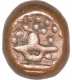 Copper  Kasu  Coin of Sasivarnadeva of Shivaganga Rajas.