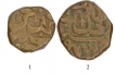 Copper Two Third Fulus and One Fulus Coins of Burhan Nizam Shah II of Ahmadnagar Sultanate.