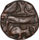 Rare Copper Quarter Dam Coin of Akbar of Balapur Mint.