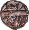 Rare Copper  Damra Coin of Akbar of Burhanpur Mint.