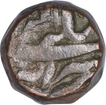 Copper Dam Coin of Akbar of Bairata Mint and Ardibihisht Month.