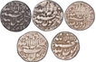 Silver One Rupee Coins of Shahjahan of Qandahar Mint of Kalima Type.