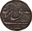 Copper Half Paisa Coin of Aurangzeb Alamgir of  Surat Mint.
