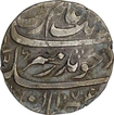 Silver One Rupee Coin of Aurangzeb Alamgir of Ahmadabad Mint.