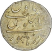 Silver One Rupee Coin of Aurangzeb Alamgir of Burhanpur Mint.