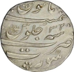 Silver One Rupee Coin of Aurangzeb Alamgir of Surat Mint.