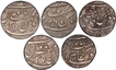 Silver One Rupee Coins of Muhammad Shah of Azimabad Mint.