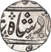 Silver Half Rupee Coin of Ahmedabad Mint Maratha Confederacy.