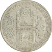 Silver half Rupee of Mir Mahbub Ali Khan of Farkhanda Bunyad  Haidarabad Mint  of Hyderabad State.