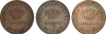 Copper One Fourth Tanga Coin of Luiz I of India Portuguese.