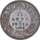 Copper One Twelfth Anna Coin of Victoria Queen of Calcutta  Mint of 1876.