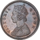 Copper One Twelfth Anna Coin of Victoria Queen of Calcutta  Mint of 1876.