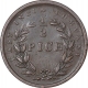 Copper Half Pice Coin of East India Company of Calcutta Mint of 1853.