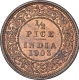 Copper Half Pice Coin of King Edward VII of Calcutta Mint of 1903.