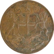 Copper One Quarter Anna Coin of East India Company of Royal Mint of 1858.