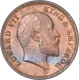 Copper One Quarter Anna Coin of King Edward VII of Calcutta Mint of 1906.