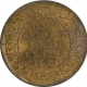 Bronze One Quarter Anna Coin of King George V of Calcutta Mint of 1914.