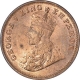 Bronze One Quarter Anna Coin of King George V of Calcutta Mint of 1919.