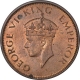 Bronze One Quarter Anna Coin  of King George VI of Calcutta Mint of 1941.