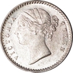 Silver Two Annas Coin of Victoria Queen of Calcutta Mint of 1841.