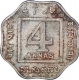 Copper Nickel Four Annas Coin of King George V of Bombay Mint of 1921.