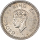 Silver Half Rupee Coin of King George VI of Lahore Mint of 1945.