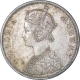 Silver One Rupee coin of Victoria Queen of Bombay Mint 1874.