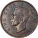 Copper One Penny Coin of King George VI of New Zeland.