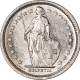 Silver Half Francs Coin of Switzerland.