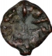 Punch marked Copper Karshapana coin of  Madhya Pradesh Region of Maurya Dynasty.