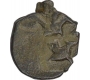 Copper Alloy One Eighth Coin of Bhima Varman of Kaushambhi Region of Magh Dynasty .