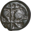 Copper Coin of Satkarni I of Paithan Region of Satavahana Dynasty.