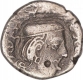 Silver Drachma Coin of Rudrasena II of Western Kshatrapas.