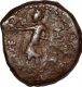 Rare Copper Tetra Drachma Coin of Huvishka of Kushan Dynasty.