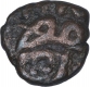 Copper Half Fulus Coin of Ala ud Din Bahman Shah of Bahmani Sultanate.