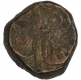 Copper One Fulus Coin of Nasir ud din Ahmad I of Gujarat Sultanate.