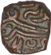 Copper Half Fulus coin of Baz Bahudur of Malwa sultanate.