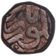 Copper Half Dam coin of Akbar of Narnol mint.