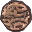 Copper Dam Coin of Akbar of Ajmer Mint of Fi Tarikh Type.