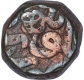 Copper One Dam Coin of Akbar of Narnol Mint of Fi Tarikh Type.