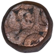 Copper Dam Coin of Akbar of Narnol Mint of Fi Tarikh Type.