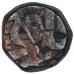 Copper Dam Coin of Akbar of Narnol Mint of Fi Tarikh Type.