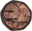 Copper Dam Coin of Akbar of Narnol Mint of Fi Tarikh Type.