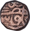Copper Falus Coin of Akbar of Hadrat Delhi mint.