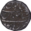 Silver One Rupee Coin of Aurangzeb of Burhanpur Mint.