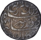 Silver One Rupee Coin of Aurangzeb of Kanbayat Mint.